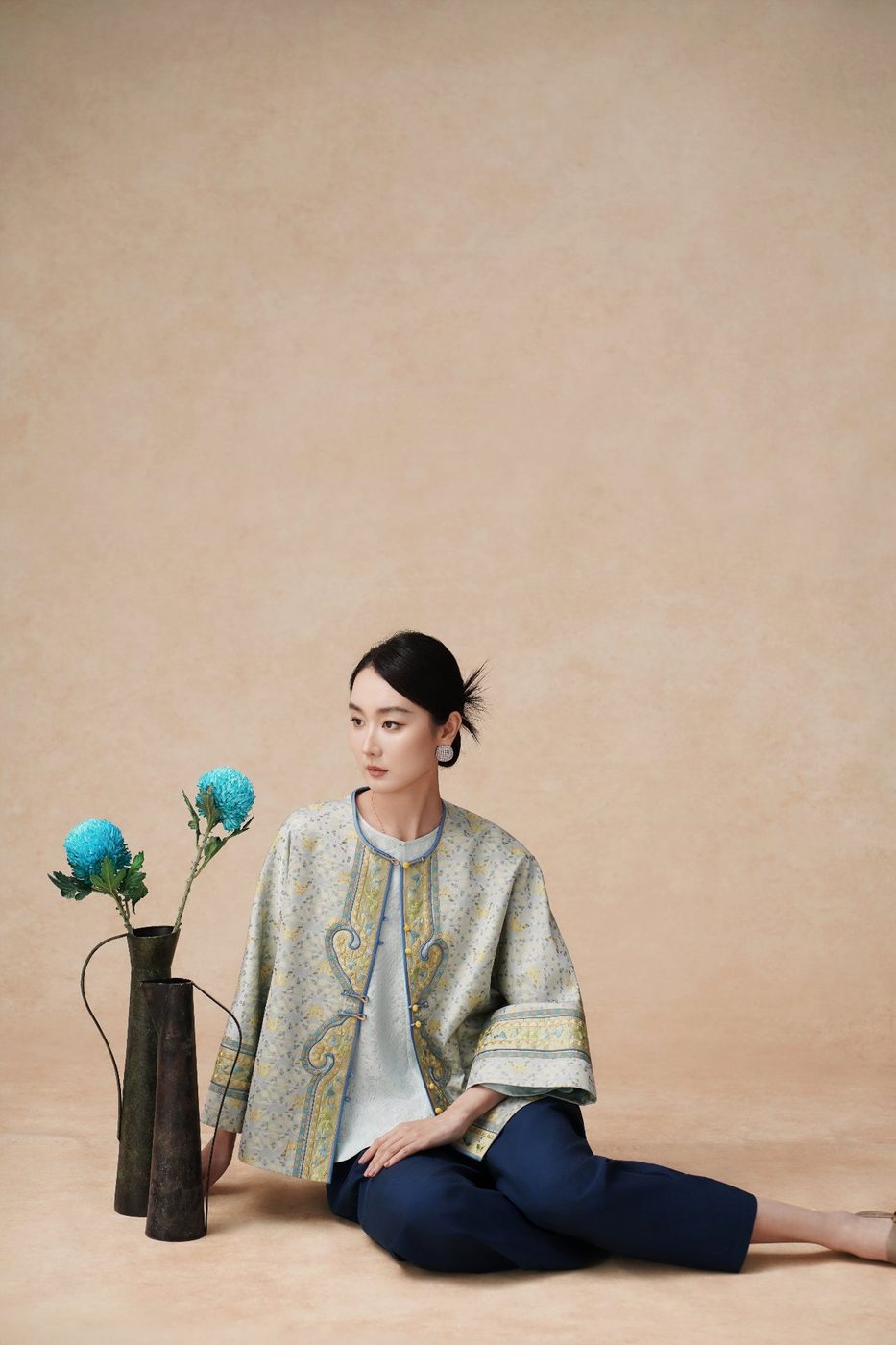 宋锦面料 · 上身效果